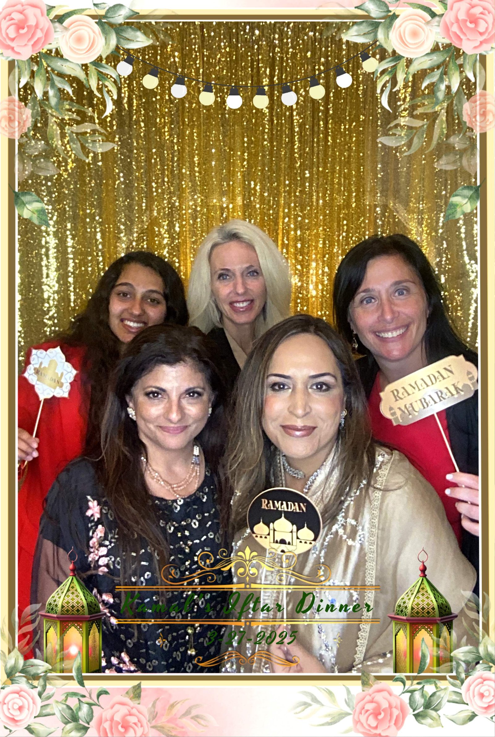 Digital photo booth with custom graphics