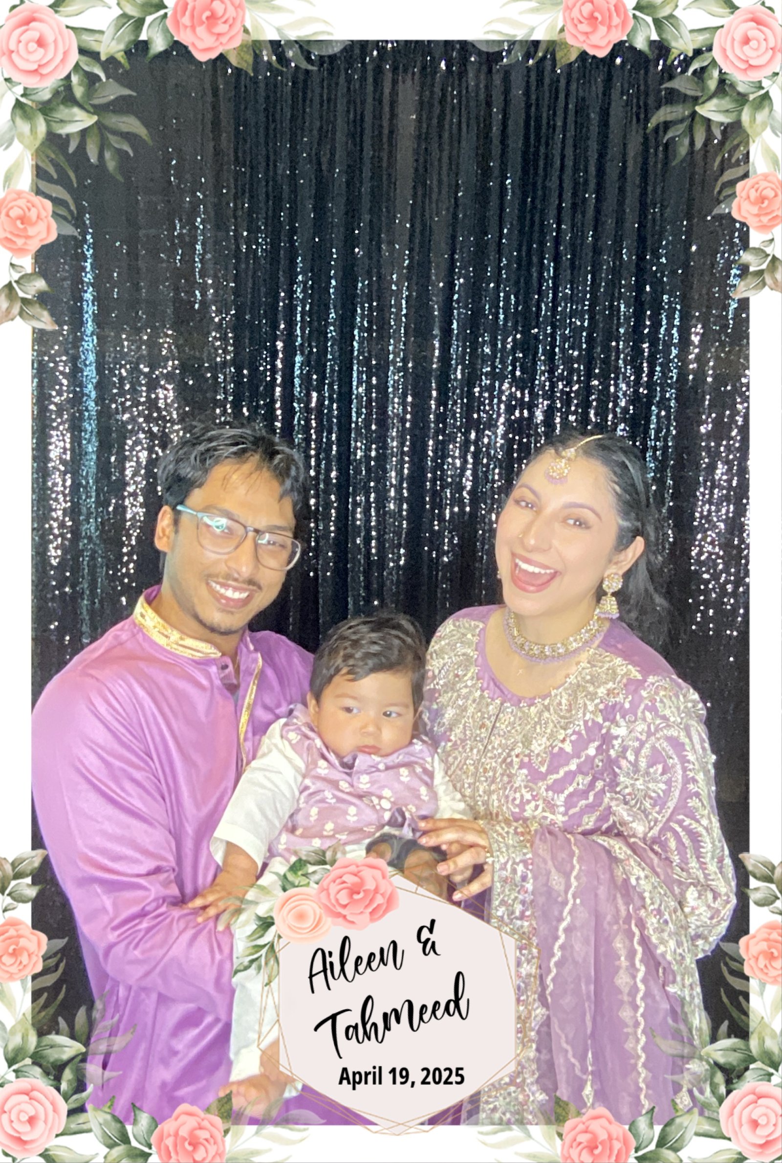 Photo booth setup at corporate gala