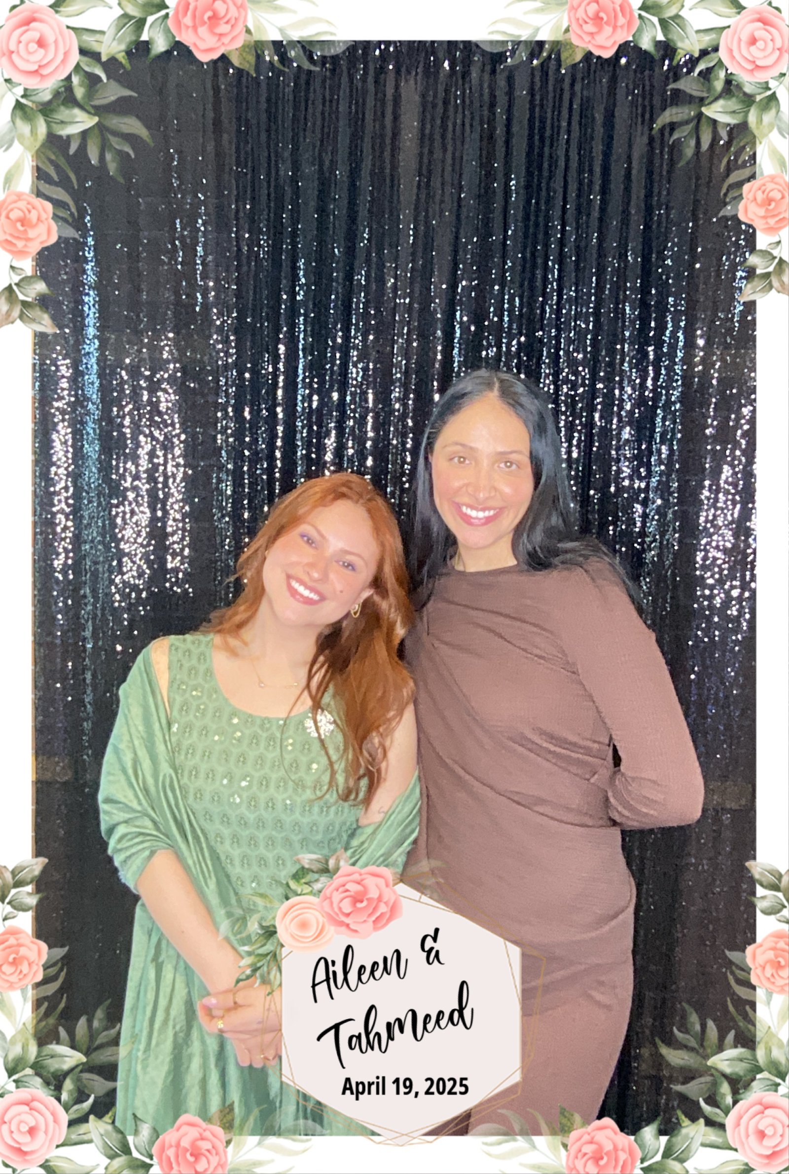 Digital photo booth with green screen option