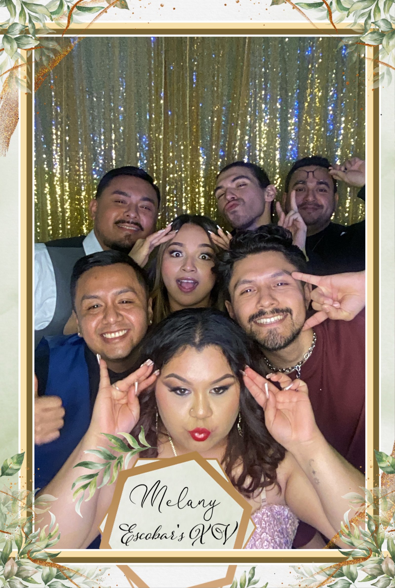 Digital photo booth with custom holiday theme